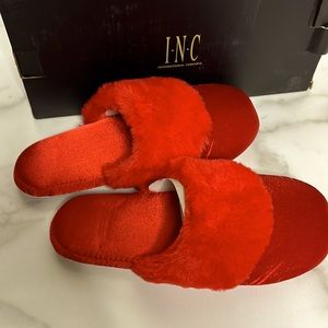 INC Ladies slippers red 5